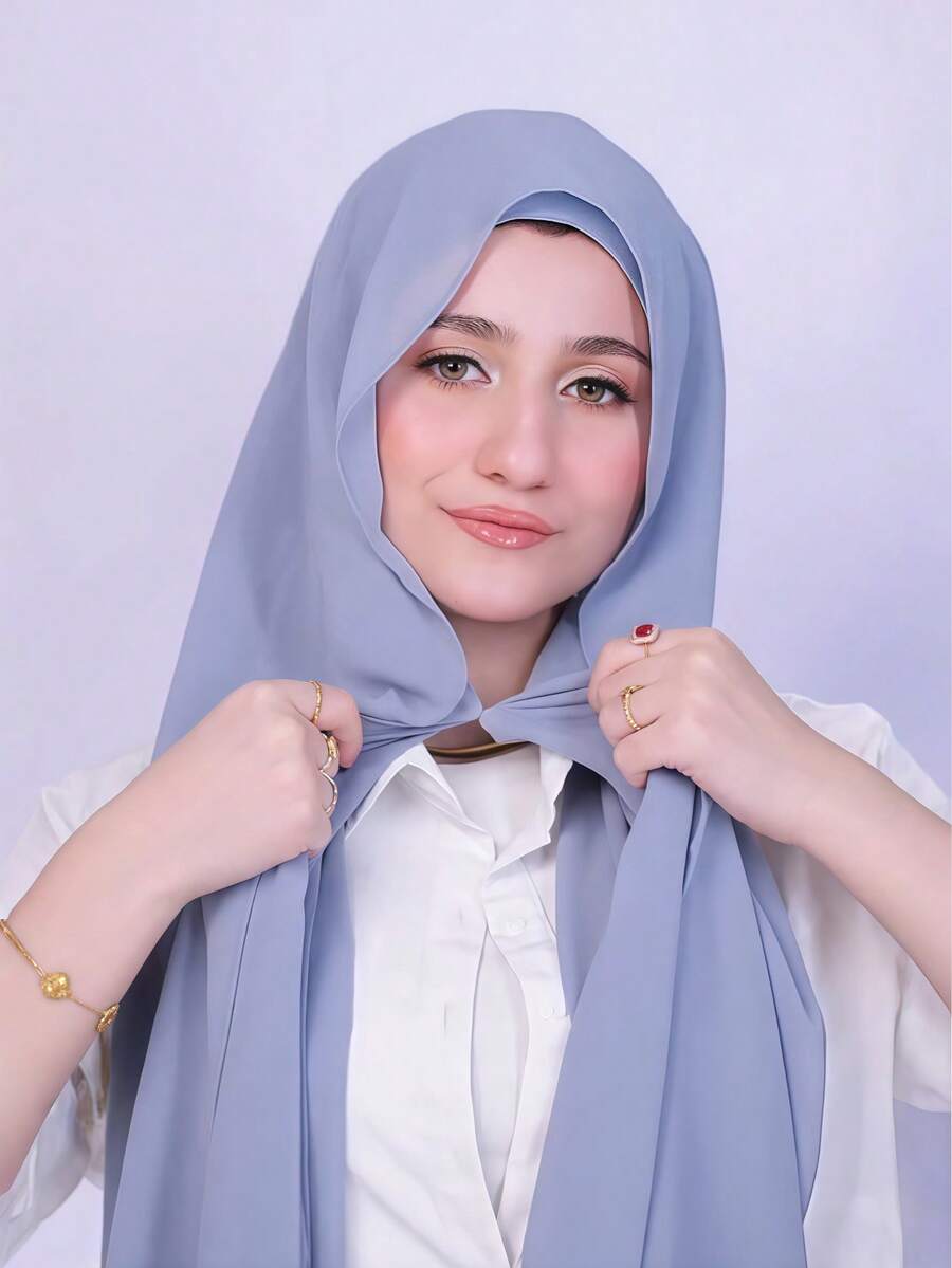 1 buah Hijab Chiffon Instan 3-in-1 dengan Magnet dan Penutup Kepala Terintegrasi/Hijab Instan Serbaguna - Tanpa Peniti, Pas dan Tidak Mudah Lepas, Mudah Dipakai dalam Hitungan Detik. Cocok untuk Dipadukan dengan Abaya Sehari-hari, Aktivitas Luar Ruangan, Sholat dan Ibadah, Liburan, dan Perlengkapan Perjalanan.