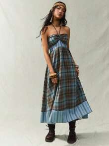 Vestido de inspiración vintage, holgado y fresco, con diseño favorecedor y detalles de parches, perfecto para looks relajados y con personalidad - Multicolor - Ver 4