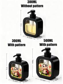 Dispensador de botella decorativo con diseño de mariquita, adecuado para jabón, lavado de manos, gel de ducha, botella de loción creativa, accesorios de baño - Multicolor - Ver 7