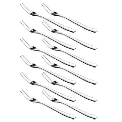 Small Stainless Steel Forks For Cocktail Appetizer Dessert Party, Set Of 12