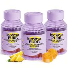 Lemme Purr Gummies - Vaginal Probiotic For Women - Balanced PH, Healthy Odor, Yeast Balance & Flora Support - Tasty Pineapple (60 Count) - 3 CÁI - Xem 10