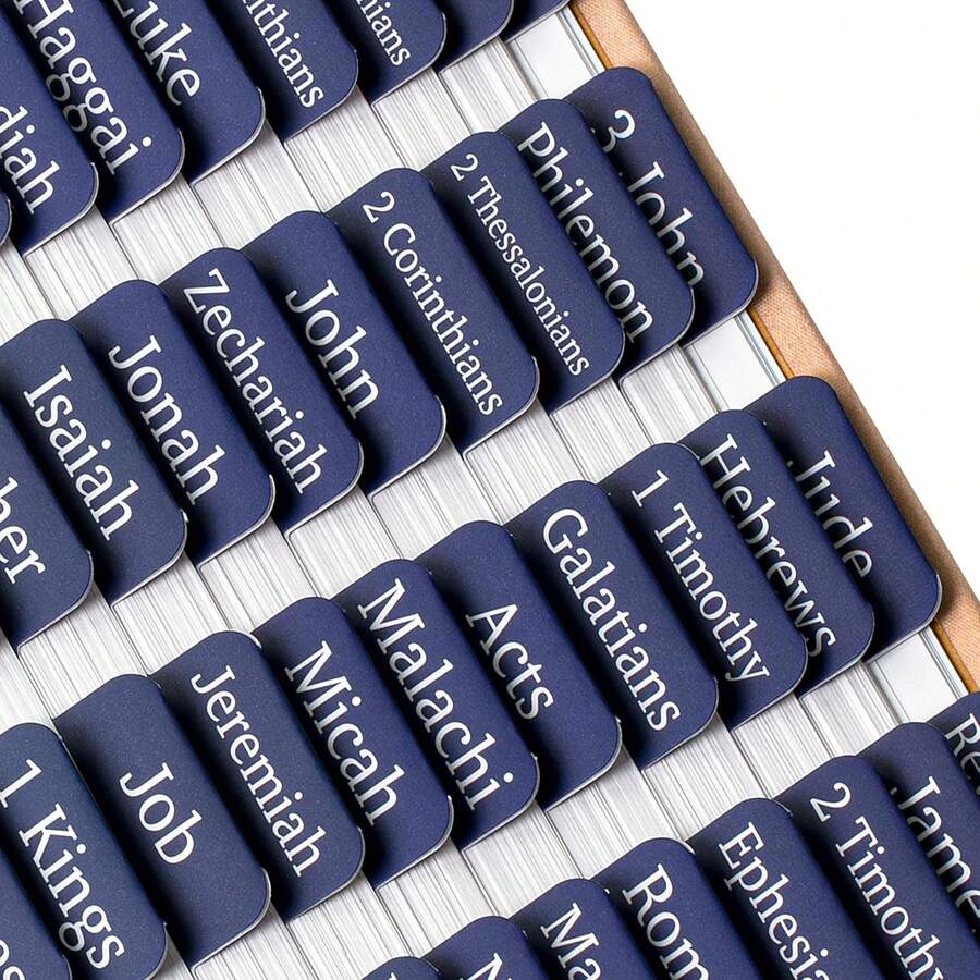 Mr Pen- Bible Tabs, 75 Tabs, Sapphire Blue, Laminated Bible Tabs For ...