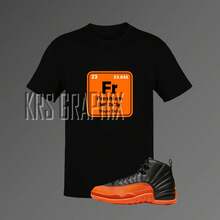 Camiseta A Juego jordans 12 Naranja Brillante - Freshium Element - forma - Ver 1
