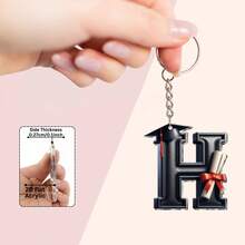2D Acrylic Graduation Letter Pendant, Graduation Gift And Decoration, Gift For Educators And Colleagues, Bag Charm, Car Key Chain, Graduation Celebration, Gift And Souvenir - Graduation Cap Letter Keychain - View 30