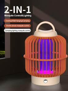 Pengusir Nyamuk Elektrik 3-in-1, Pembunuh Nyamuk UV, Lampu Pengusir Nyamuk Dalam/Luar Ruangan, Bertenaga USB untuk Rumah, Dapur, Teras, Halaman Belakang, Berkemah - Model standar - View 5