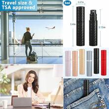 Qavhun Travel Perfume Atomizer Bottle Refillable - 5ml Leakproof Fragrances Perfume Atomizer, Portable Perfume Sprayer, Perfume Refillable Bottle For Traveling (Black) - 黑色 - 查看 5