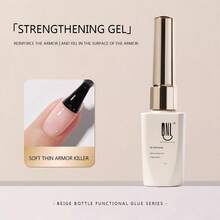 RS NAIL 1PC 12g Clear Nail Reinforcement Builder Gel, UV LED Self-Leveling Strengthen Gel, Thickening Repair Base Coat For DIY Manicure - View 12