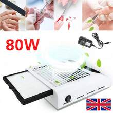 80W Nail Dust Collector Machine Nail Vacuum Dust Extractor Suction Fan UK Plug - UK-h353901 - View 4
