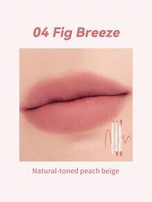 Rom&Nd Lip Mate 唇彩筆 #04 Fig Breeze 1 支 0.5g，旋轉單頭奶油質地冷調藕紫色，遮蓋深色唇色，適合冷橄欖色肌膚的日常冷調妝容 - 04 一筆芋泥 - 查看 2