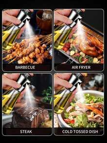 Bình xịt phun sương bằng thép không gỉ, bình đựng dầu ăn bằng thủy tinh, bình xịt dùng trong nhà bếp, bình phân phối dầu ăn. - Xem 2