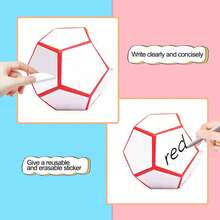 Changeable Letter Boards - 1 Die + Blank Sticker + 2 Pens - View 7