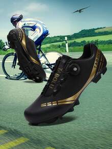 Giày đạp xe MTB unisex, giày đạp xe, giày đua xe đạp đường trường và xe đạp địa hình có bàn đạp, giày đế bằng xe đạp địa hình dành cho nam và nữ, giày đạp xe, giày đạp xe việt dã. - Đen và Vàng - Xem 6