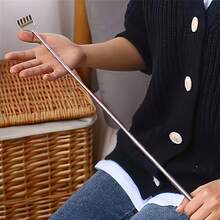 1/2/5pcs Retractable Back Scratcher, Stainless Steel Curved Claw, Suitable For Back And Leg Itch Relief - View 3