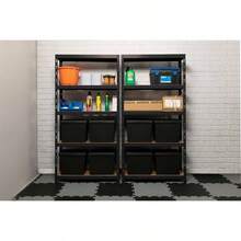 Garage Storage Racks - Matt Black + 1780H X 900W X 300D mm + 1 - View 6