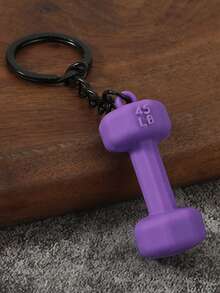 Customized Text/LOGO Creative Fitness Equipment Dumbbell Keychain Pendant, Unisex High-Quality Small Gift Keychain, Backpack Hanging Ornament, Fitness Style Keychain, Bag Accessory, Multiple Colors Available, Couple Gift - Multicolor - View 13