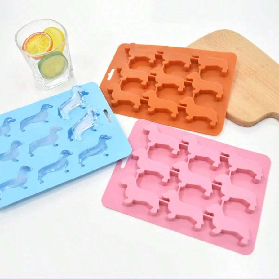 3D Dachshund Chocolate Cake Mold - Perfect For Beer Ice Cubes, Party DIY Fudge, Baking And Cooking Decoration - Multicolor - View 1
