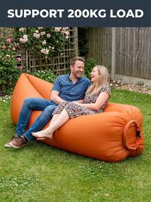 Outdoor Portable Auto-Inflating Slouchy Sofa Bag, Rectangular Single-Person Inflatable Sofa That Can Be Quickly Inflated Without Air Pump, Lightweight Foldable Travel Mat And Inflatable Sofa With Storage Bag, Suitable For Camping, Hiking, Picnic, Backyard, Beach, Swimming Pool, Music Festival, Travel And Napping - Multicolor - View 3