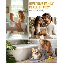 Waffle Bath Mat Set, Non Slip Bathroom Mat Set, Ultra Absorbent Bath Mats For Bathroom Decor, Extra Soft Floor Bathroom Rugs Sets 2 Pieces, Washable Bath Rugs Set (20"*47" And 16"*24") - 卡其色 - 查看 5