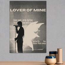1pc Póster de Lienzo de Música Retro Clásico Art Deco, Decoración de Pared con Tinta, Orientación de Retrato sin Marco, Ideal para Oficina en Casa, Baño, Sala de Estar, Dormitorio, Comedor, Uso Interior, Tema de Primavera e Invierno, Decoración Estética de Habitación - Enmarcado - Ver 3
