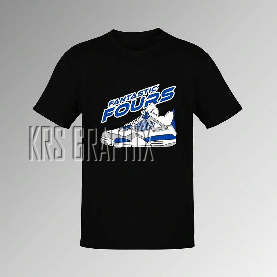 Matching 4 Military Blue T-Shirt - Fantastic Four - 款式 - 查看 1