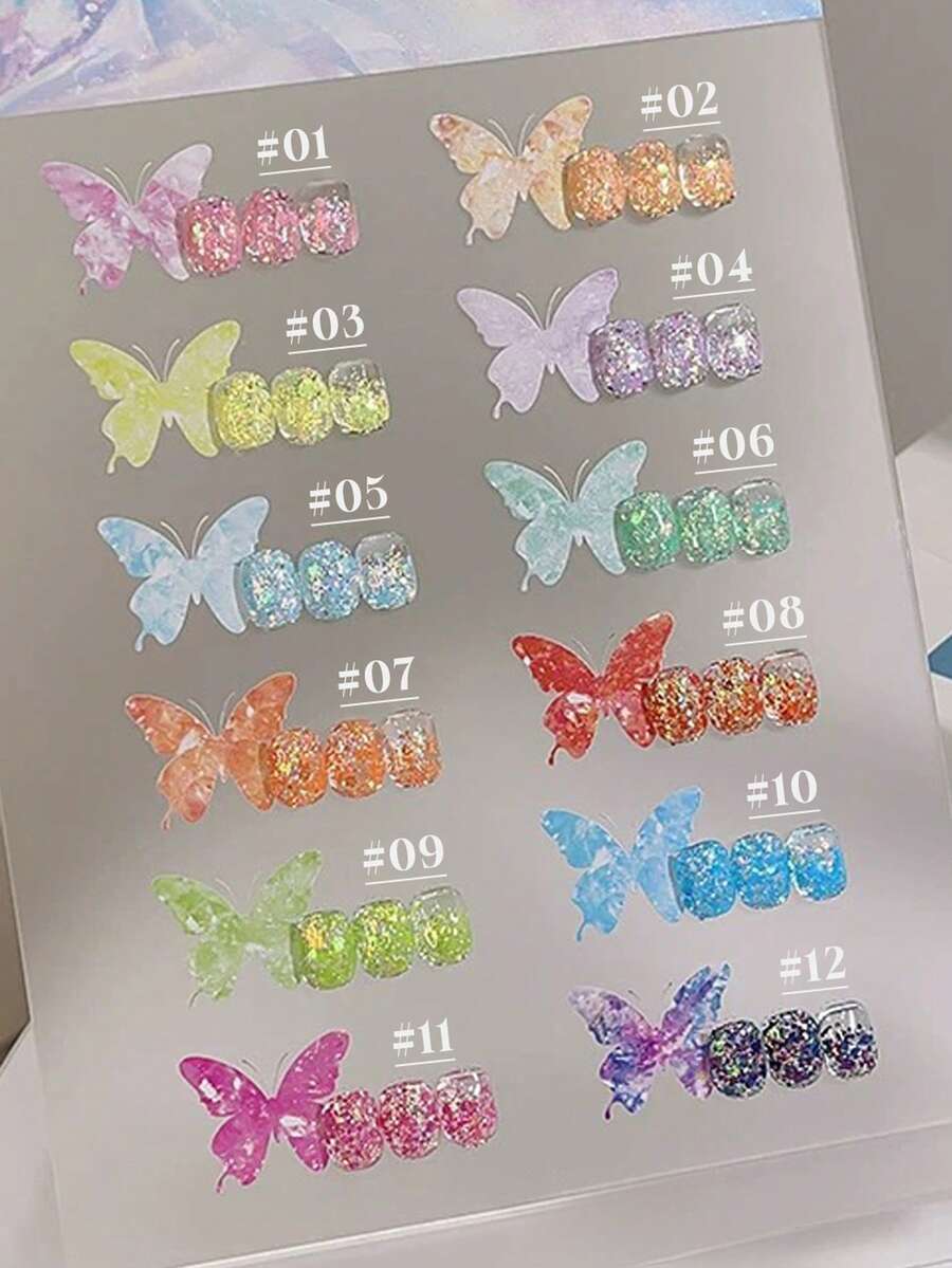 MIANEL GEL MIANEL 12ml 鹿花凝膠指甲油 2026新款 超亮面指甲油 水鑽亮片指甲油 紅色指甲 黑色指甲 情人節美甲 水鑽亮片指甲油