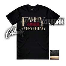 1 Better With Time Black Muslin Match FAM Red Varsity Shirt - Shape - View 1
