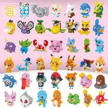 Bloques de Construcción DIY de , Pequeños Bloques de Construcción de Dibujos Animados, , Charizard, Eevee, Mewtwo, Anime, Muñecos de Acción para Armar, Juguetes - 085 - Ver 4