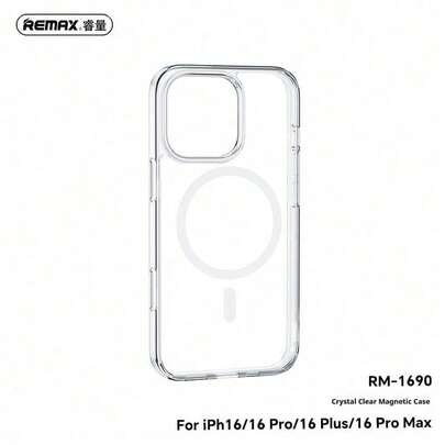 REMAX RMC-2 Phone Case, High Definition Anti-Yellowing, Strong Magnetic Adsorption, Metal Floating Stand, Anti-Drop, Suitable For Office, Gaming, And Daily Use