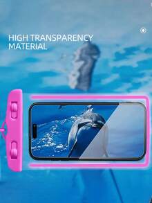 Bộ 2 ốp lưng điện thoại chống nước, có đèn LED phát sáng, thích hợp cho bơi lội, bãi biển, lặn, chụp ảnh, chèo thuyền và các hoạt động khác, ốp lưng điện thoại trong suốt chống nước. - Nhiều màu - Xem 13