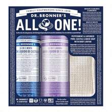 Dr. Bronner's Set de regalo con 2 best sellers: jabón de castilla menta jabón de lavanda y estropajo de fibra natural 68745531 - Mezclado - Ver 6