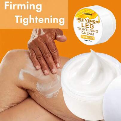 100g/3.53oz Crema hidratante y reafirmante con veneno de abeja, reafirma y hidrata la piel de brazos, muslos y abdomen, no grasosa, apta para todo tipo de pieles, con extracto de veneno de abeja