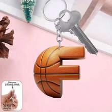 2D Acrylic Basketball Letter Keychain, Basketball Player & Fan Exclusive Keyring Gift, Bag Charm, Key Decoration, Party Favor - Basketball Letter Keychain - View 20