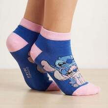 Cerdá Stitch Disney Unisex Ankle Socks Pack - Pack Of 2 Pairs Of Short Socks For Boys And Girls, Soft And Elastic, Blue And Pink Design, Back To School - Option 1 - View 5