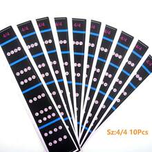 1/4-4/4 Violin Fingerboard Position Stickers For Children & Adult Beginners, Practice Scales, Pitch, Fingering - Black - View 10