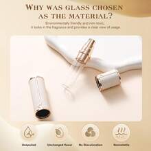 Kuangre 10ml Atomizer Perfume Spray Bottle, Empty Cologne Dispenser, Portable Sprayer Travel Essentials For Many Scenes Gifts. - 白色10毫升 - 查看 5