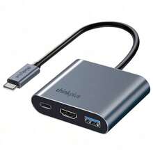 Lenovo 三合一 Type-C 拓展塢，PD100W 快充 + 4K HDMI 投影機 + USB 分線，筆記本 / 手機 / Switch 通用，小巧便攜不發熱 - 查看 7