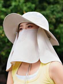 CAMEL CROWN Mũ tai bèo ngoài trời / Mũ chống nắng leo núi / Mũ che nắng leo núi / Mũ cao bồi miền Tây - Màu Khaki - Xem 2