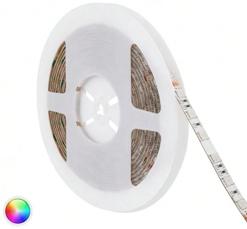 Rgb Led Strip 12v 12w/M 60led/M Ip20 5 Meters Distance  P01829 - White - View 1