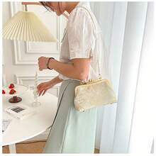 Simple Shoulder Bag Handbag Clutch Cheongsam Bag Crossbody Bag Multi-Purpose Chinese Style Women Bag Valentines - 金色 - 查看 5