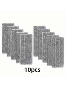 12pcs Super Absorbent Reusable Microfiber Mop Pads - Effectively Clean Hardwood, Tile And Laminate Floors - Grey - View 16