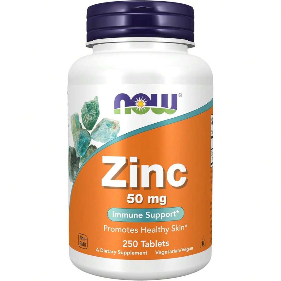 NOW Foods Zinc 50 Mg, Immune Support*, Promotes Healthy Skin*, 250 Tablets - 250個 - 查看 1