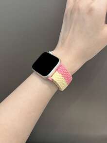 1条男女通用尼龙表带，兼容 42mm、38mm、40mm、41mm、44mm、45mm、46mm、49mm，时尚智能手表替换表带，适用于Series Ultra2、Ultra SE2、SE 11、10、9、8、7、6、5、4、3、2、1，是返校学生的理想礼物 - 彩色 - 查看 5