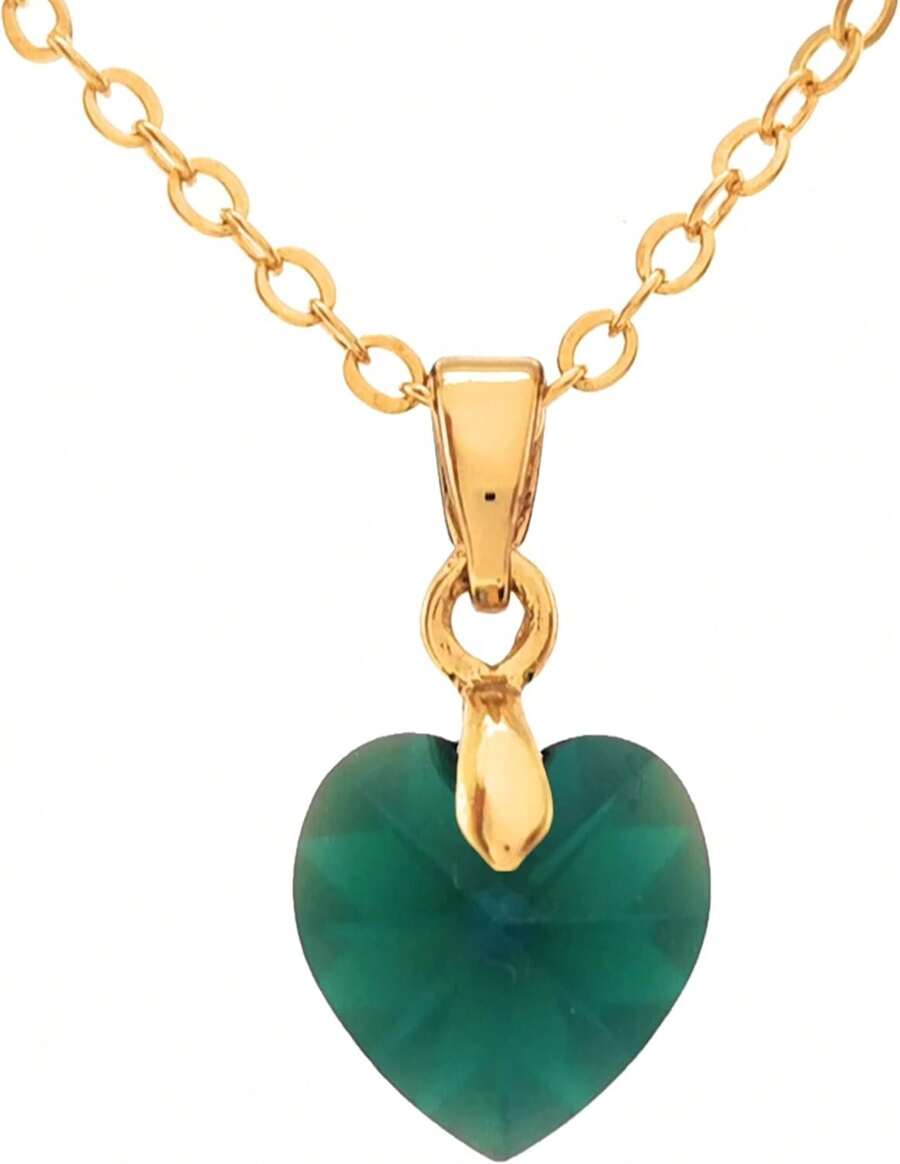 Tutti Joyería Artesanal Collar Piedra del Mes Birthstone Necklace Regalo Cumpleaños Cristal Austriaco - Agua - Ver 1