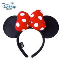 Disney 1 قطعة عصابة رأس أذني ميني ماوس من ديزني، أذنان سوداء، فيونكة ساتان حمراء بنقاط بيضاء، مخمل ناعم، عصابة رأس غير قابلة للانزلاق، مناسبة لديزني لاند، حفلة تنكرية، ارتداء يومي، هدية لمحبي ديزني - طوق الرأس - مشاهدة 6