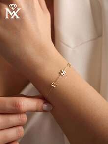 1. Vòng tay chữ cái cá nhân hóa, đính kèm 12 loại đá sinh nhật, vòng tay tên độc quyền, trang sức tình bạn, cũng thích hợp để tặng cho người yêu hoặc mẹ. Thời trang, đậm chất mùa thu, cổ điển, hoài cổ, giản dị, dễ thương, đơn giản, có thể tùy chỉnh, cá nhân hóa và độc đáo. - Vàng - Xem 6