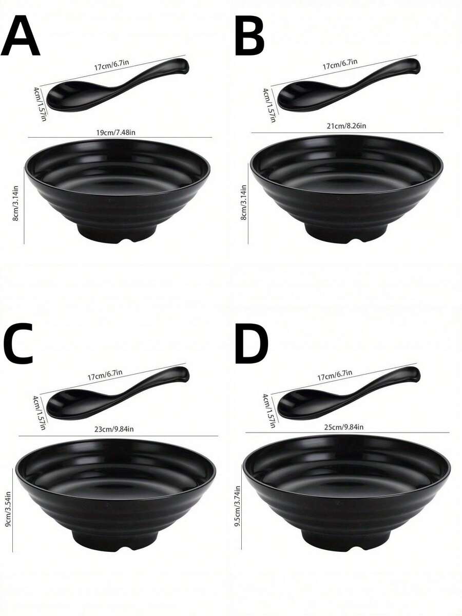 PP Japanese Ramen Bowl, High Quality Wavy Large Capacity Food Bowl, Food Safety Focused, Durable And Unbreakable, Suitable For Home, Restaurant, Food Store, Can Hold Rice And Hot Food, Applicable For Halloween, Christmas, Easter, Thanksgiving, Mother's Day, Valentine's Day And All Seasons