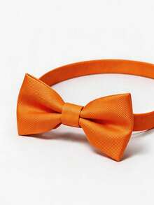 1个斜纹布领结，适合作为送给男朋友的礼物 - 橘色 - 查看 4