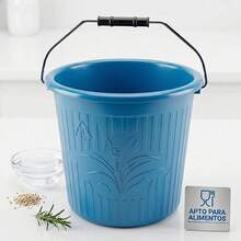 Cubeta de Plástico PP5 Libre de BPA 16 Litros para Hogar Oficina y Almacenamiento - A - Ver 3