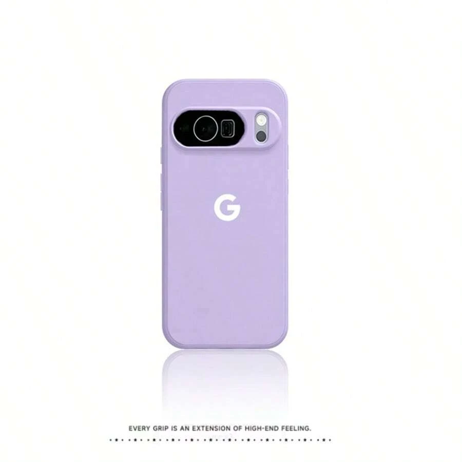Funda protectora de teléfono de terciopelo compatible con Pixel 6, 7, 8a, 8 Pro, 9, 9a, 9 Pro, 9 Pro XL, 10, 10a, 10 Pro, 10 Pro XL - Hierba morada - Ver 1