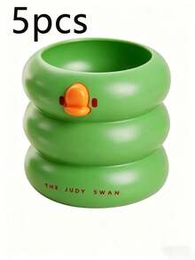 Cute Duck Shaped Pen Holder & Makeup Brush Organizer - Creative Large Capacity Multifunctional Storage Box With Stacked Duck Design - Durable Plastic Suitable For Desk, Office, Vanity - Office Supplies, Fun Decor, Smooth Surface - Stationery Lovers, Home Organization - Multiple Styles - View 12
